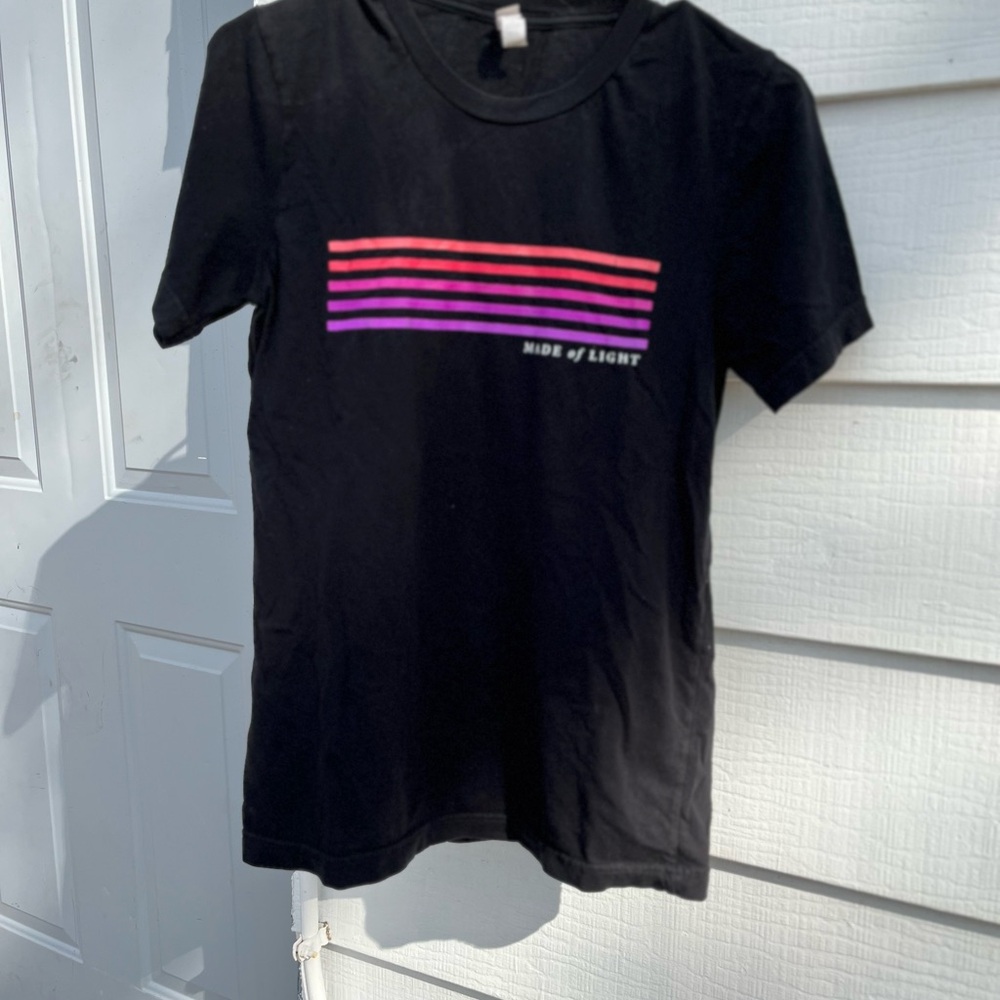 Bella Canvas Black and Pink Short Sleeve Tee